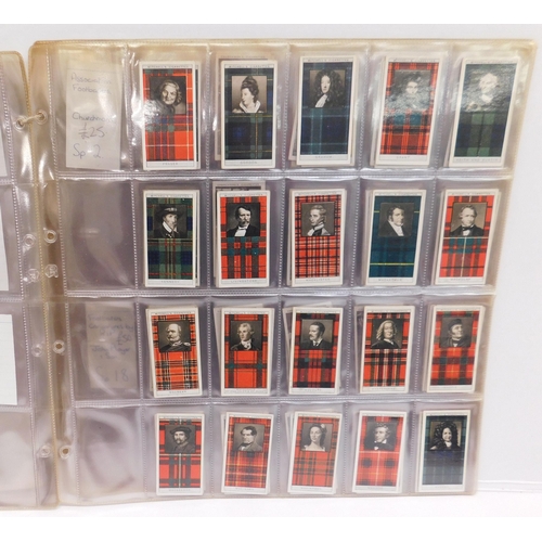 189 - Six - sets of cigarette cards/including Clan Tartans