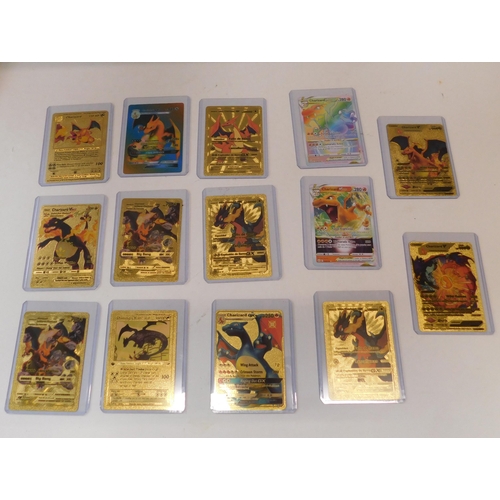 229 - Fourteen -  Pokémon/Charizard cards