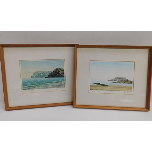 234 - Two - signed prints/framed