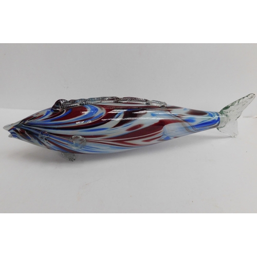 236 - Large Murano - glass fish/no damage