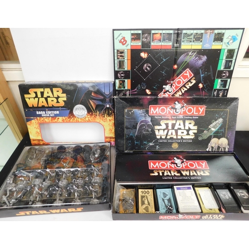 41 - Star Wars - Monopoly & chess set...