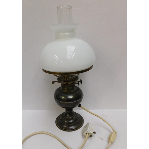 43A - Electric - brass lamp...