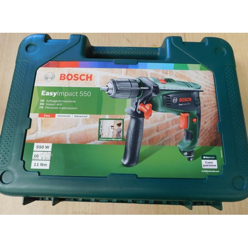 507 - Bosch 240V impact drill - as new in case w/o