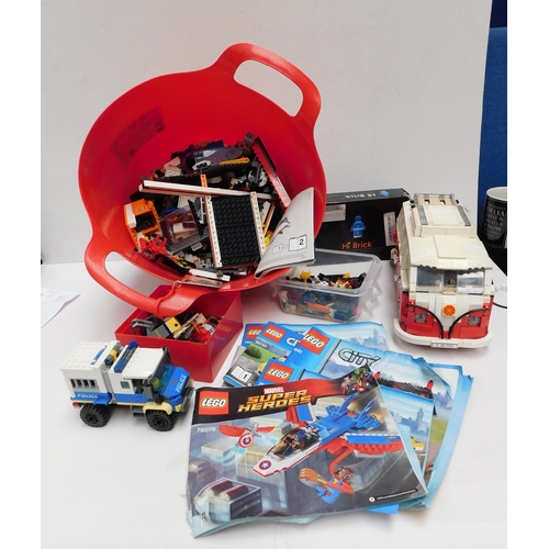 53 - Lego - bricks/pieces & camper van