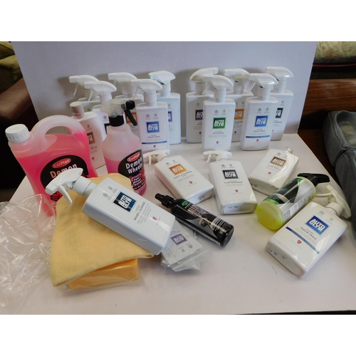 530 - Large collection of Auto-Clean car cleaning products - all over care kits - some part used...