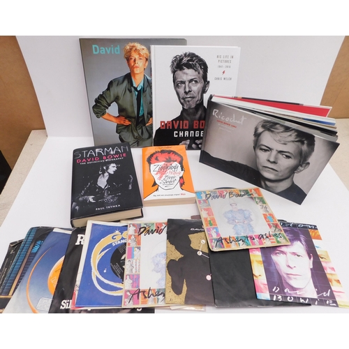 63 - David Bowie - themed books & 45s