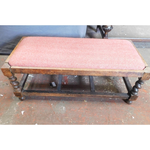 663 - Large footstool  - approx. 30