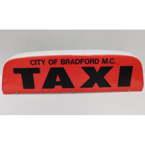 705 - 'City of Bradford' TAXI sign