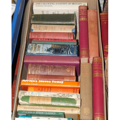 711 - Large collection of mainly hardback books incl. railway/travel - vintage and antiquarian etc.