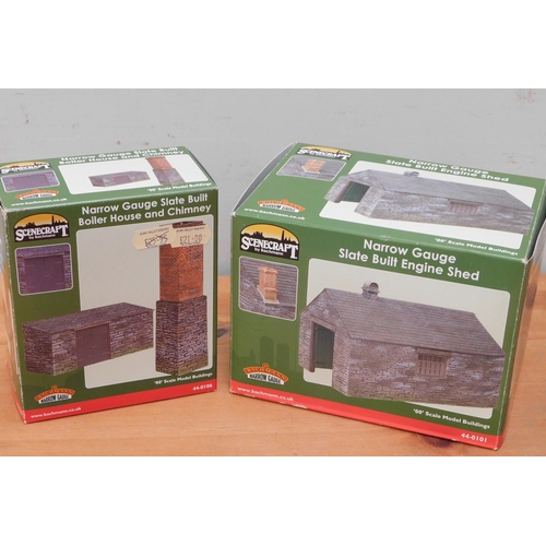 750 - Two boxed Bachman Scenecraft 00 scale buildings