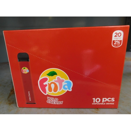 778 - New and boxed FNTA disposable device vapes 10pcs - Wild Cherry