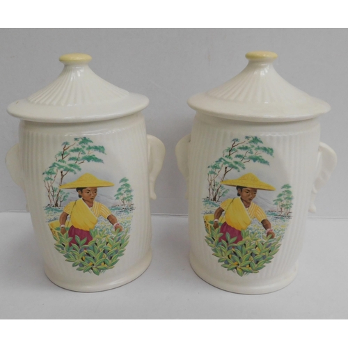 210 - Sylvac - tea caddies