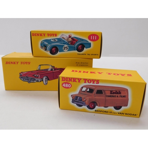 131 - Die cast/Dinky toys - including Thunderbird/Bedford van & Triumph TR II - boxed