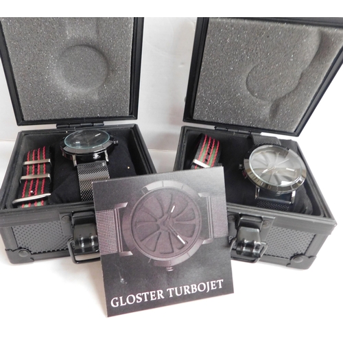18 - Two - Gloster Turbojet wristwatches/packaged as new
