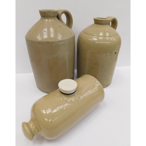 30 - Stoneware - jugs & water bottle