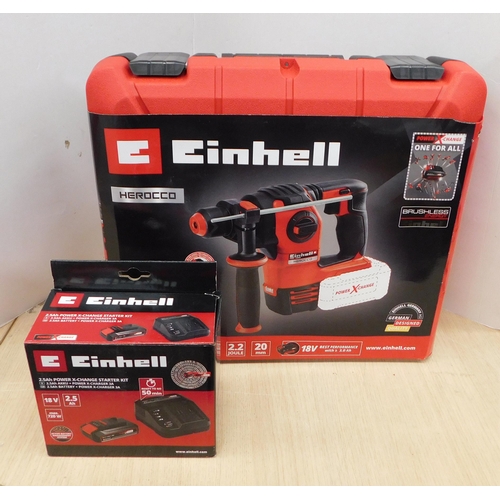 506 - Einhell hammer drill and charger - W/O