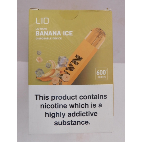 522 - Boxed LIO nano vapes 10pcs - Banana Ice 600 puffs