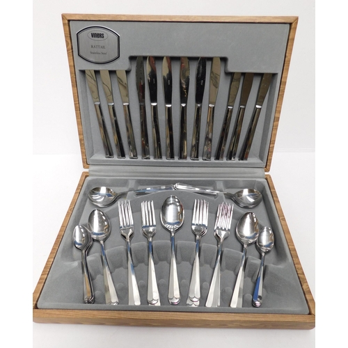 53 - Viners - Rattail/stainless steel cutlery set