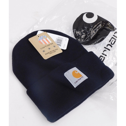631 - New and tagged 'Carhartt' black beanie hat - one size