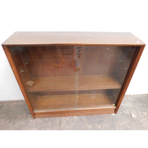 663 - Glass fronted bookcase