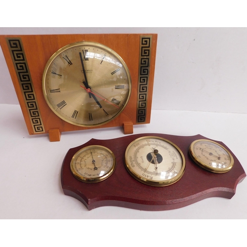 76 - Mantle clock - & barometer
