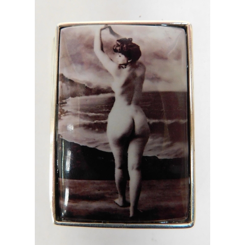 90 - Silver - Victorian erotica style/trinket box