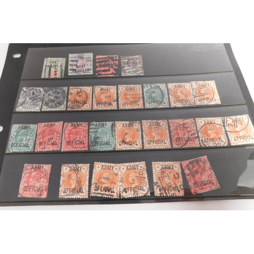 93 - Antique Victorian era/stamps - with overprints