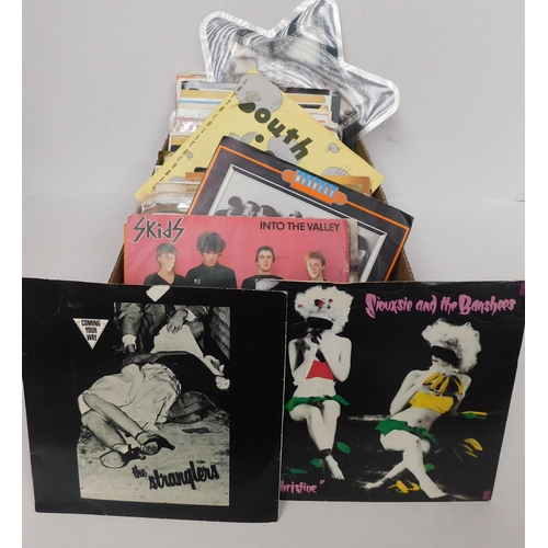 2 - Mixed 45s including - Siouxsie & The Banshees/The Stranglers/Skids & XTC