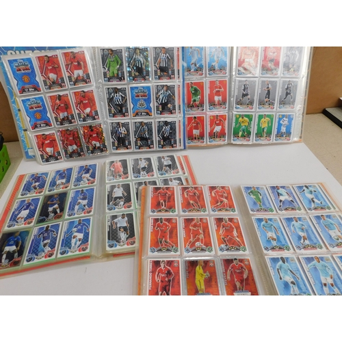 213 - Four - albums of Topps/Match Attax - football cards