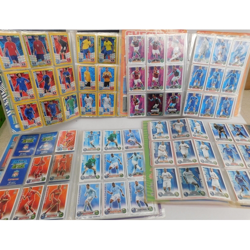 218 - Four - albums of Topps/Match Attax - football cards