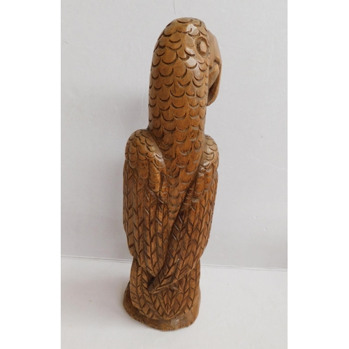 270 - Hand carved/wooden - parrot/approximately 13