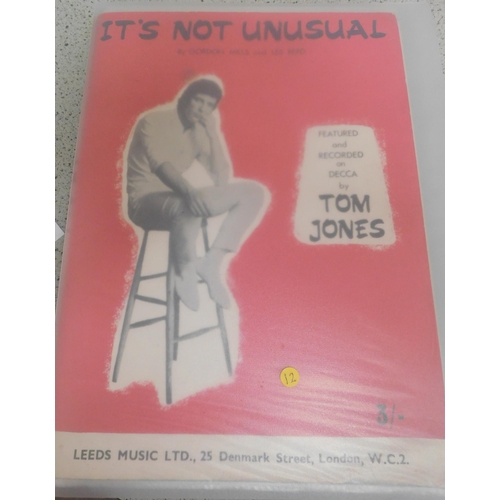 39 - 1960s era - sheet music/including Tom Jones