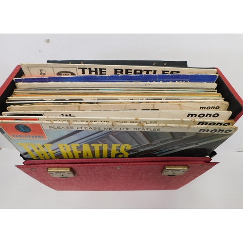 46 - The Beatles/first press LPs including -  gold/Please Please Me - mono