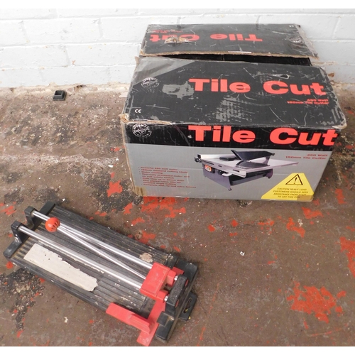 504 - Electric tile cutter W/O and hand cutter