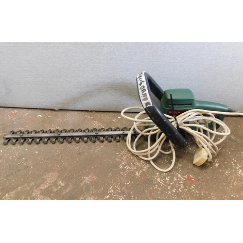 519 - Electric Bosch hedge trimmer W/O