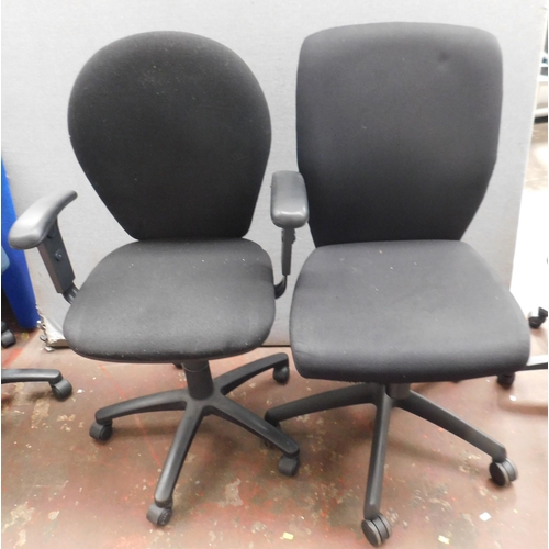 572A - Two swivel office chairs