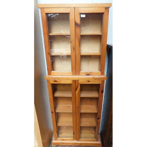 574 - Pine display cabinet