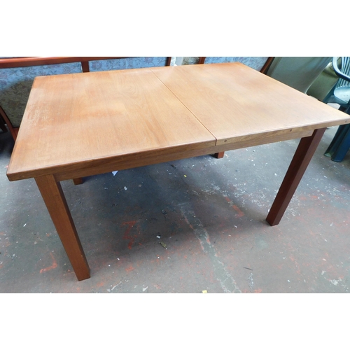 583 - Extending mid-century Swedish Troeds dining table - approx. 36