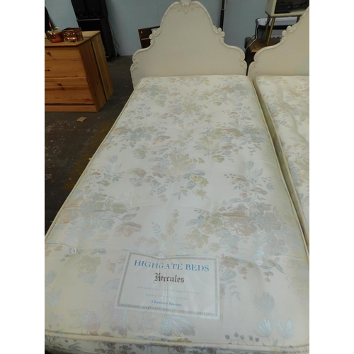 596 - Single bed and mattress