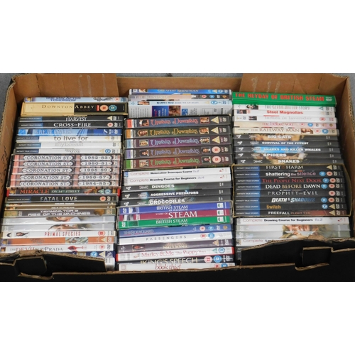 615A - Box of DVDs incl. boxsets etc.