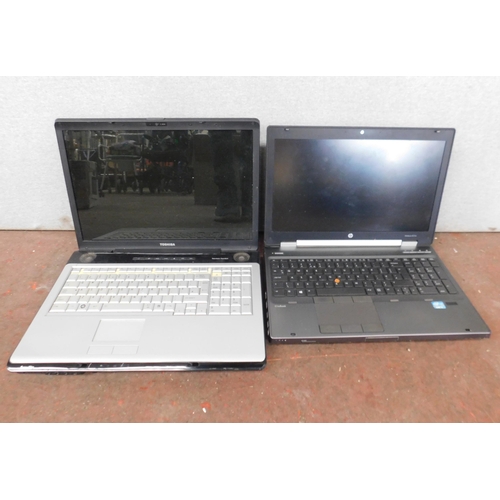 632 - Two laptops incl. Toshiba and HP - unchecked