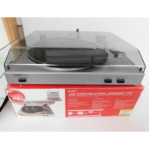 645 - Ion-USB turntable and vinyl archiver - TTUSB05/ boxed (unchecked)