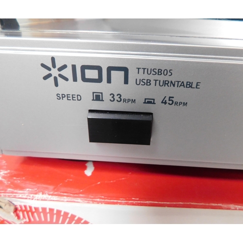 645 - Ion-USB turntable and vinyl archiver - TTUSB05/ boxed (unchecked)