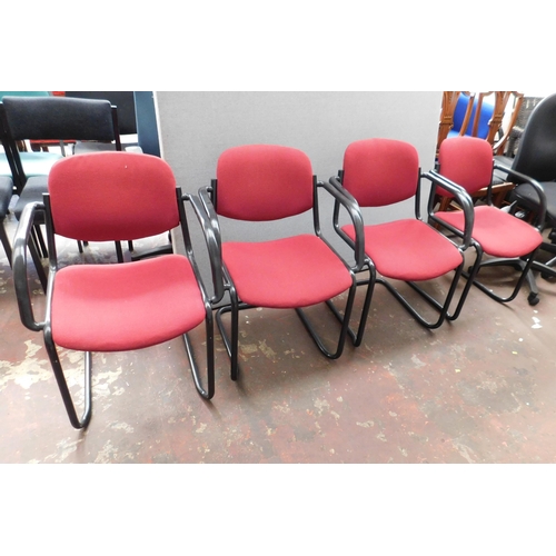 663 - Four reception chairs