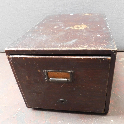 669 - Vintage single drawer filing cabinet