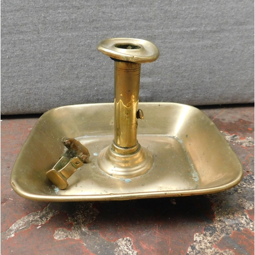 682A - Vintage trench art candlestick (handle loose)