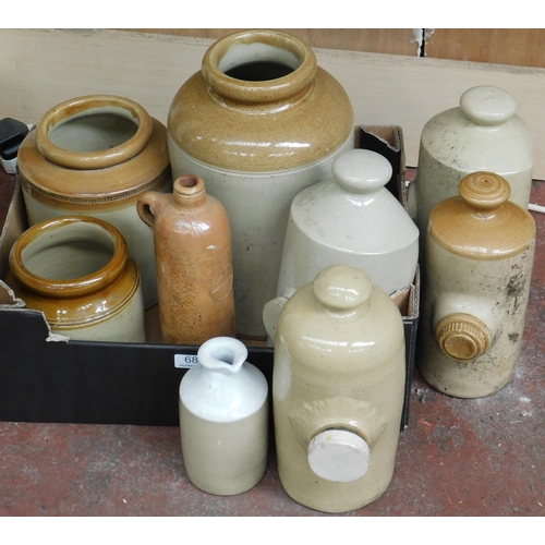 684 - Box of stoneware