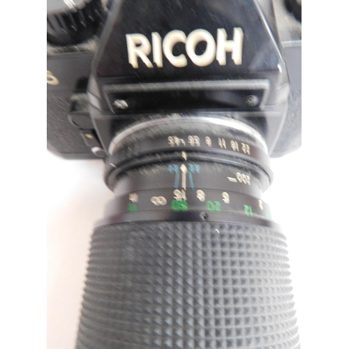 687 - Ricoh KR-5 35mm camera with Miranda 80-200mm zoom