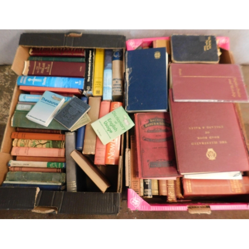 719 - Two boxes of vintage and antiquarian books