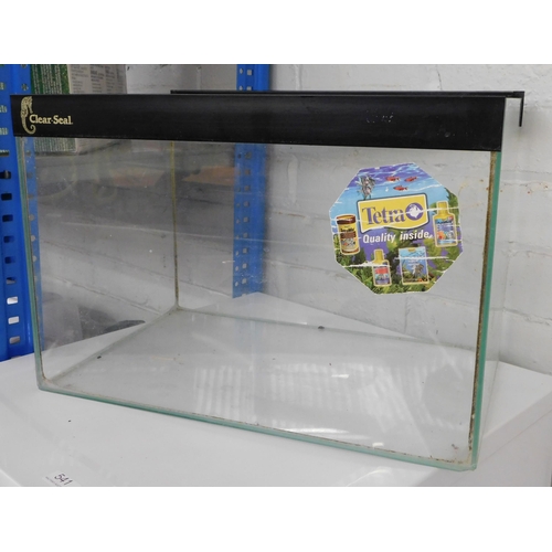 720 - Glass fish tank aquarium - approx. 18